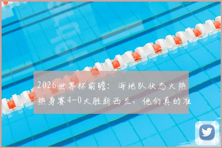 2026世界杯前瞻：海地队状态火热热身赛4-0大胜新西兰，他们真的准备好了吗？